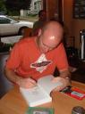 Christopher Hopper signing books